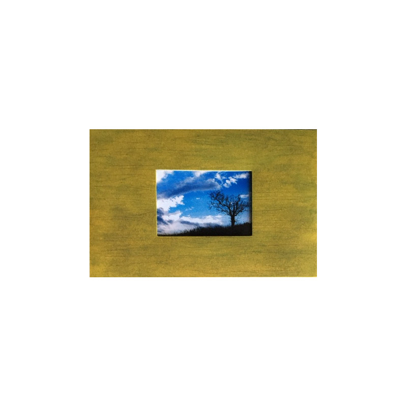 Coffret ludique Petit ECRÆN moutarde + effet bois Coffret ludique Petit ECRÆN moutarde + effet bois